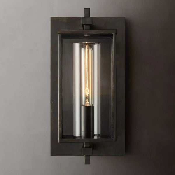 Devau Outdoor Square Short Wall Sconce For Bedroom
