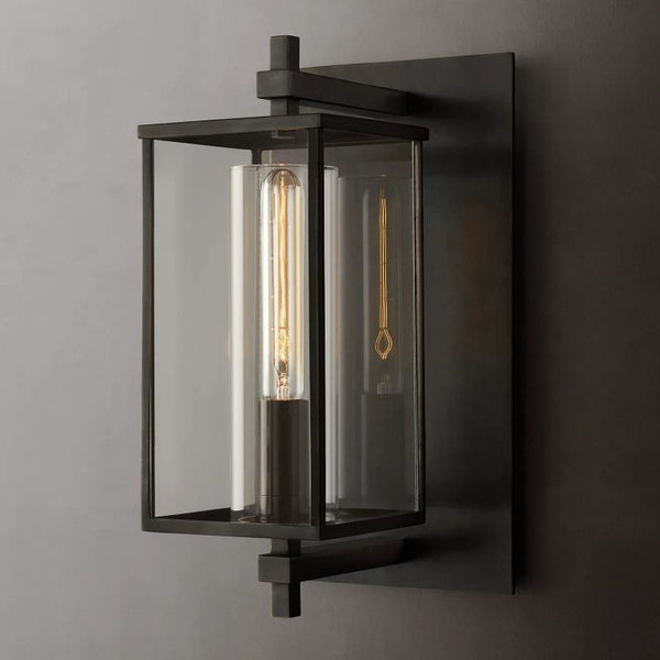 Devau Outdoor Square Short Wall Sconce For Bedroom