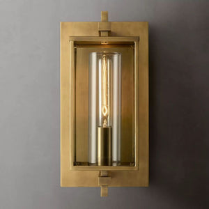 Devau Outdoor Square Short Wall Sconce For Bedroom