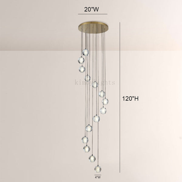 Pearl Ball Ceiling Chandelier 14 20 Light