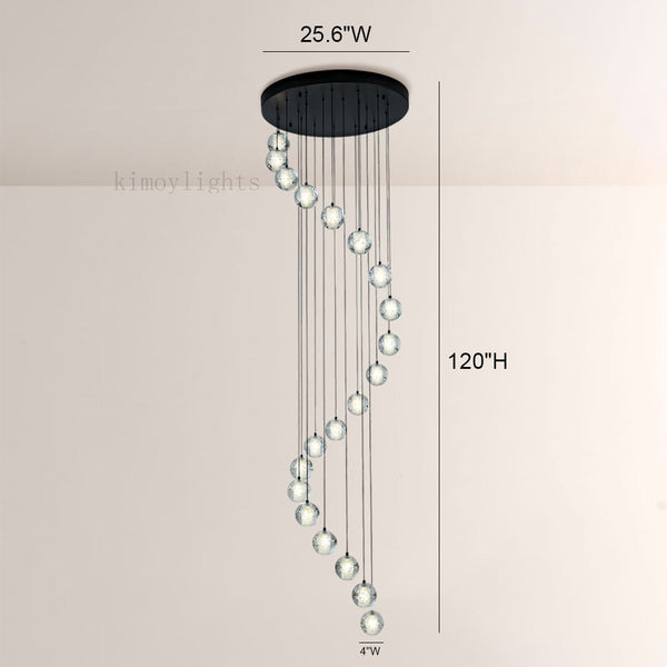 Pearl Ball Ceiling Chandelier 14 20 Light