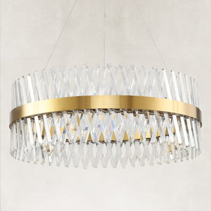 Prisma Crystal Round Chandelier 32"D