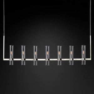 Ravella Blown Glass Linear Chandelier 59"