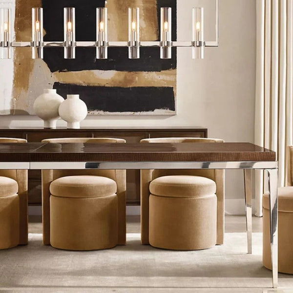 Ravella Blown Glass Linear Chandelier 59"