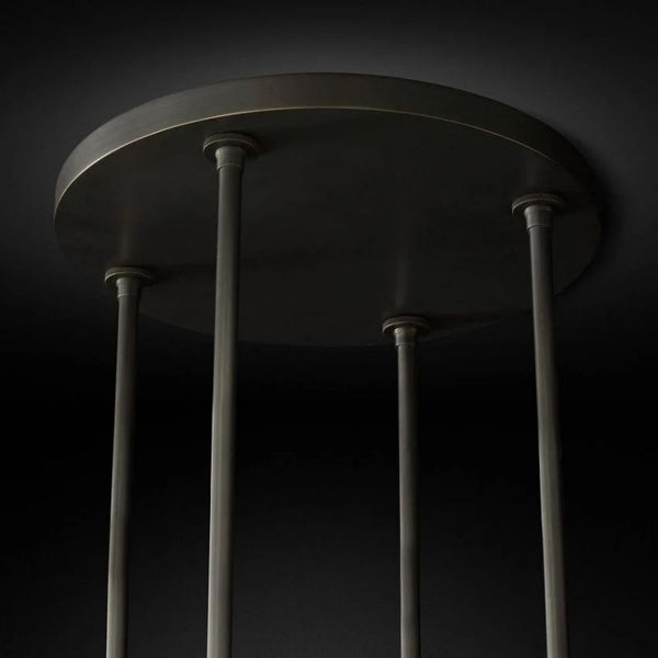 Ravella Blown Glass Round Chandelier 36"