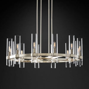 Ravella Blown Glass Round Chandelier 36"