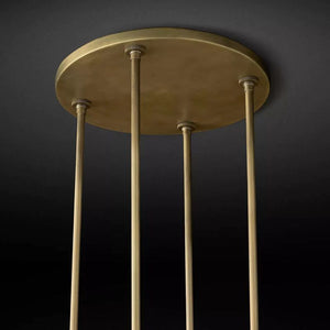 Ravella Blown Glass Round Chandelier 48"