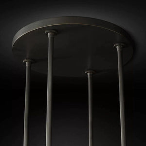 Ravella Blown Glass Round Chandelier 48"