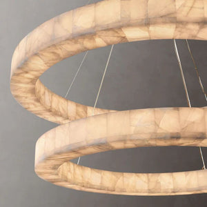 Riveage 2-Tier Round Calcite Chandelier 60"