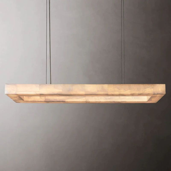 Riveage Rectangular Calcite Chandelier 54"