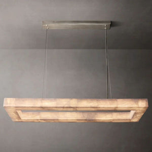 Riveage Rectangular Calcite Chandelier 54"