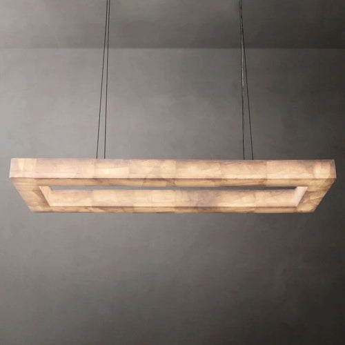 Riveage Rectangular Calcite Chandelier 54"