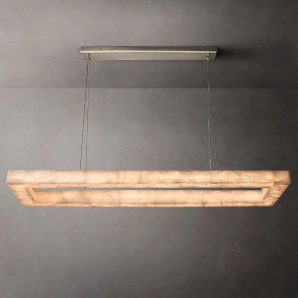 Riveage Rectangular Calcite Chandelier 72"