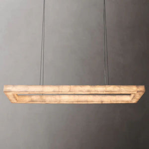 Riveage Rectangular Calcite Chandelier 72"