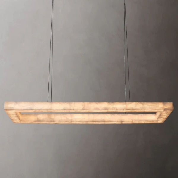 Riveage Rectangular Calcite Chandelier 72"