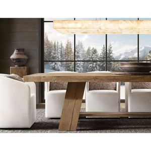 Riveage Rectangular Calcite Chandelier 54"