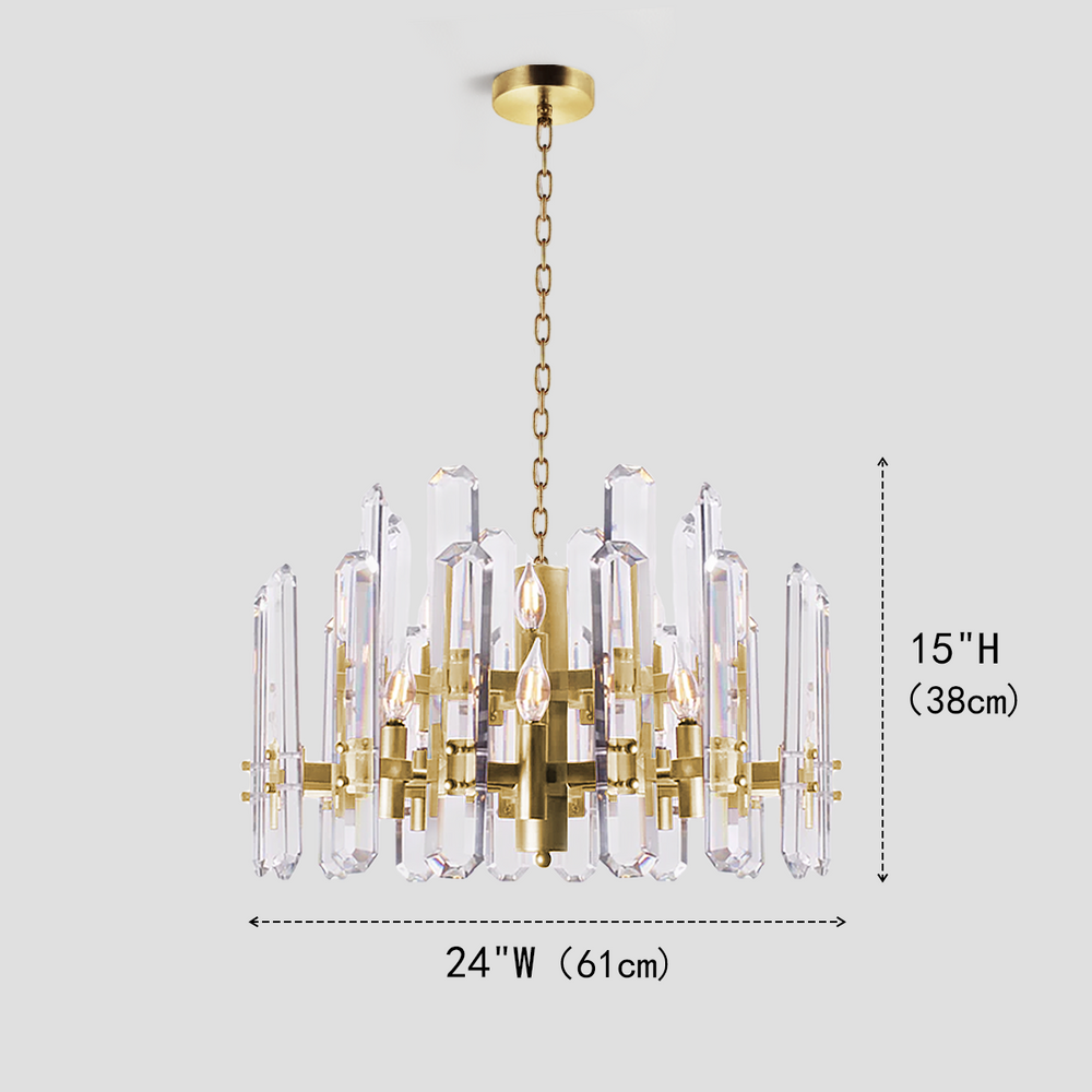 Bronte Crystal Round Chandelier