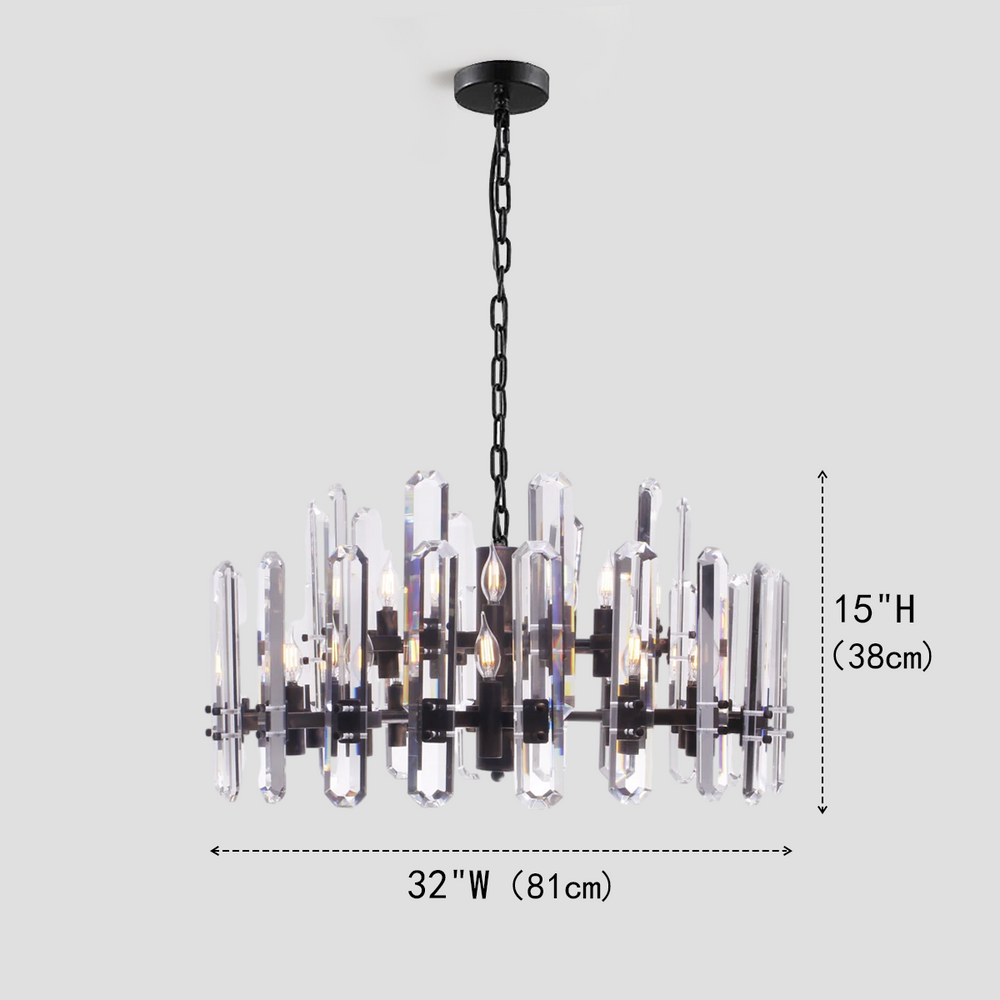 Bronte Crystal Round Chandelier