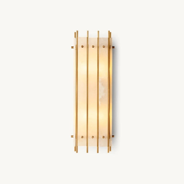 Sanma Alabaster Grand Rectangular Sconce