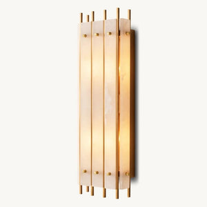 Sanma Alabaster Grand Rectangular Sconce