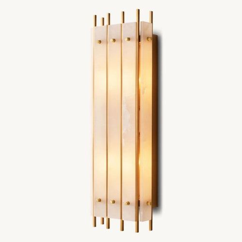 Sanma Alabaster Grand Rectangular Sconce
