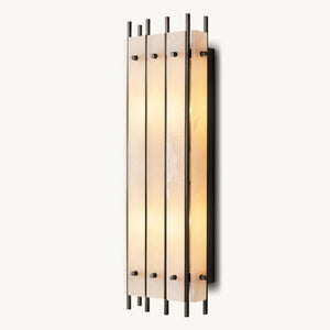 Sanma Alabaster Grand Rectangular Sconce