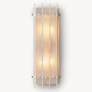 Sanma Alabaster Grand Rectangular Sconce