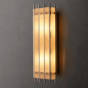 Sanma Alabaster Grand Rectangular Sconce