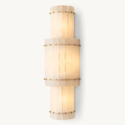 Sanma Alabaster Grand Round Sconce