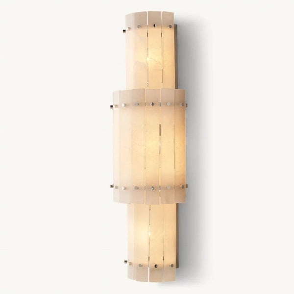 Sanma Alabaster Grand Round Sconce