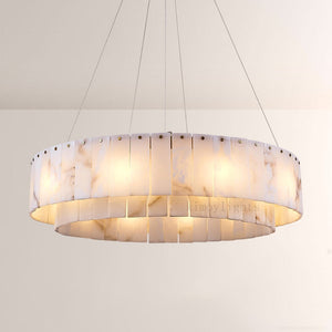 Sawyer Alabaster Round Chandelier