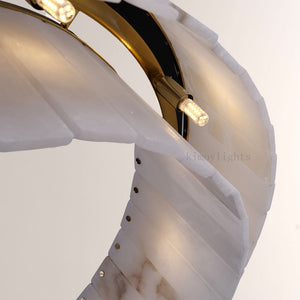 Sawyer Alabaster Rectangle Chandelier 40 54