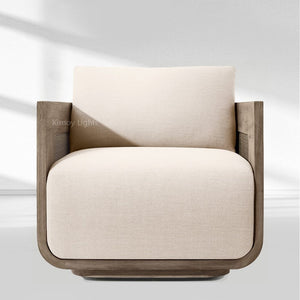 Sedon Cane Teak Lounge Chair