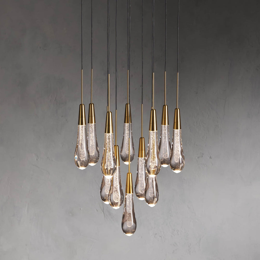 Soltaire Modern 17'' 24'' 36'' Round Chandelier Lighting