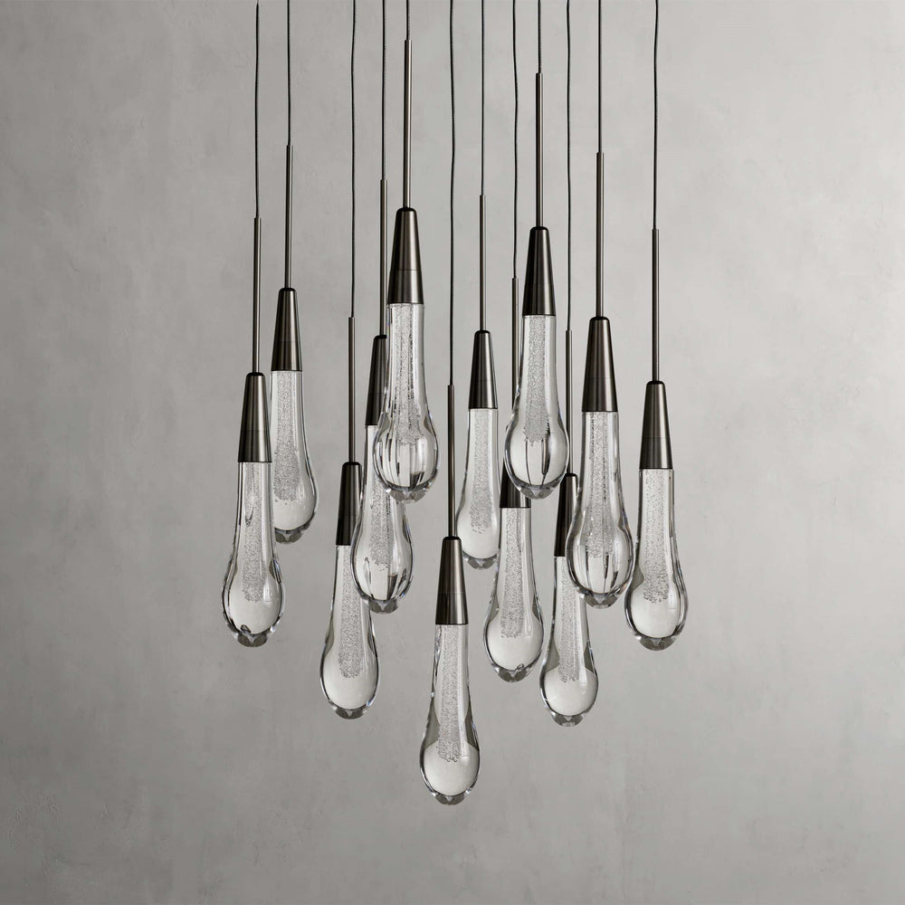 Soltaire Modern 17'' 24'' 36'' Round Chandelier Lighting
