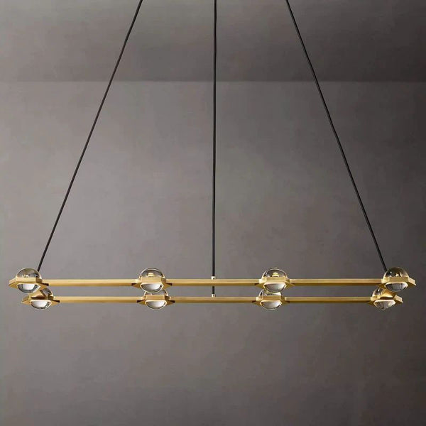 Éclatant Rectangular Dining Room Chandelier 54"