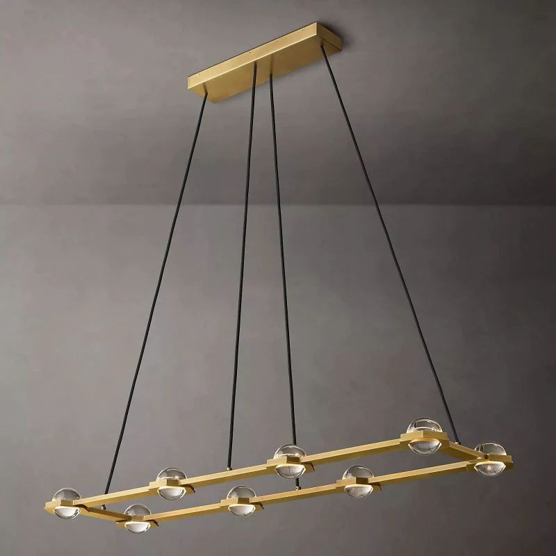 Éclatant Rectangular Dining Room Chandelier 54"