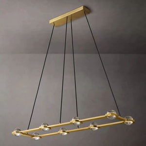 Éclatant Rectangular Dining Room Chandelier 54"
