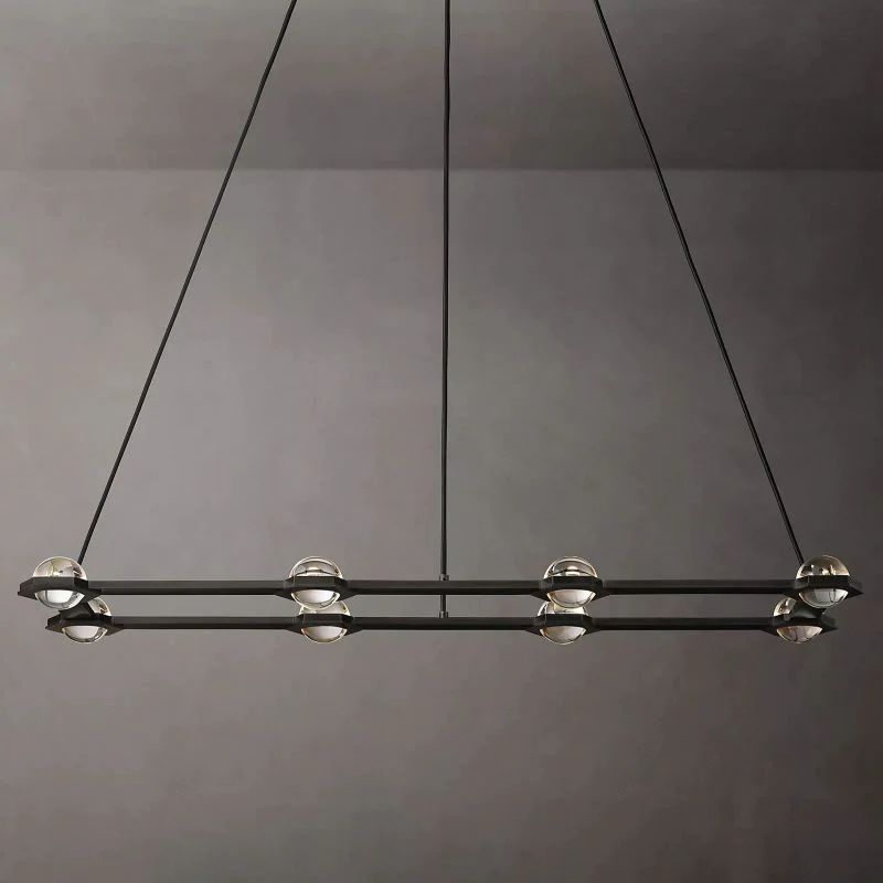 Éclatant Rectangular Dining Room Chandelier 54"