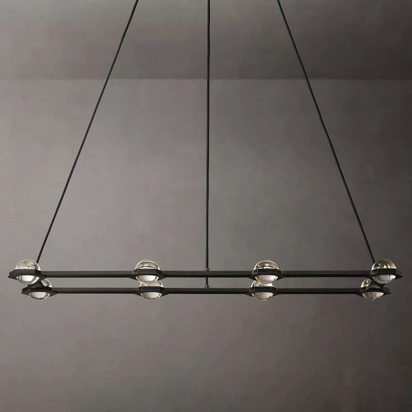 Éclatant Rectangular Dining Room Chandelier 54"