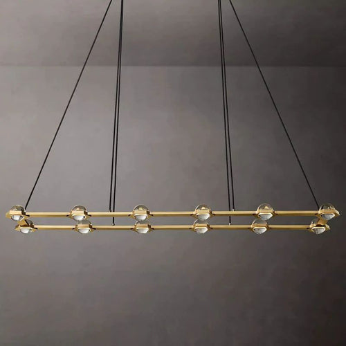 Éclatant Rectangular Dining Room Chandelier 72"