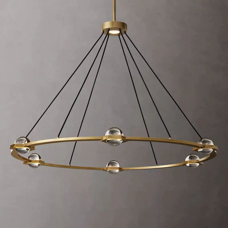 Éclatant Round Chandelier 48" For Living Room