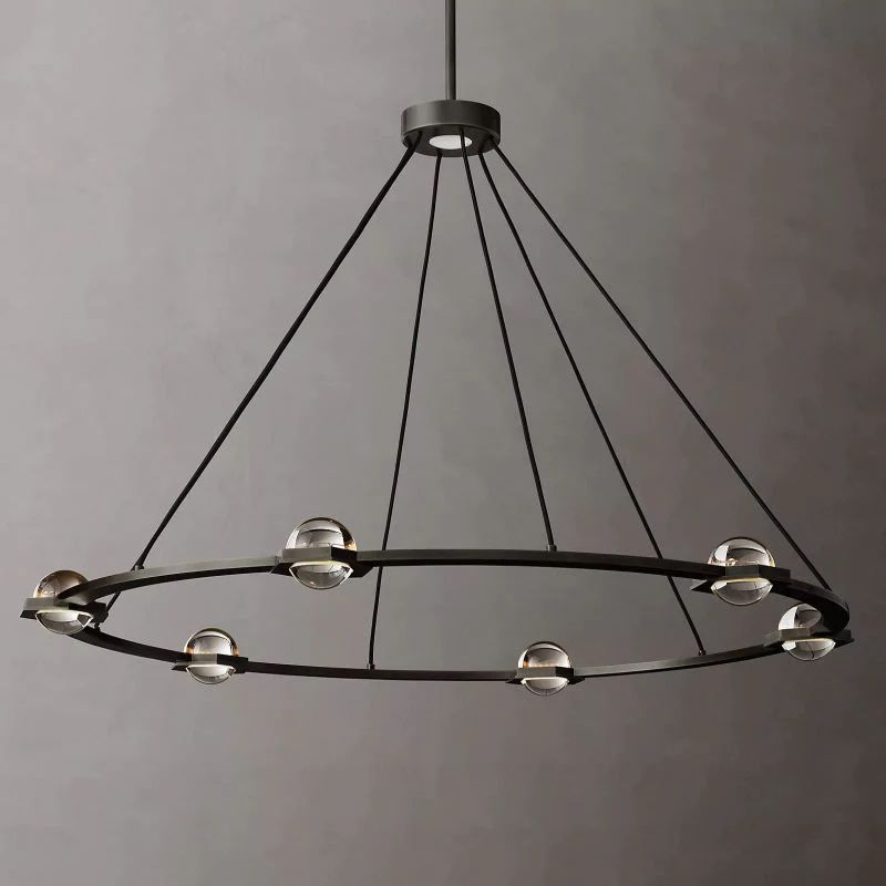 Éclatant Round Chandelier 48" For Living Room