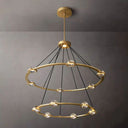 Eclatant Two-Tier Round Living Room Chandelier 48"