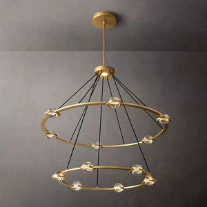 Eclatant Two-Tier Round Living Room Chandelier 48"