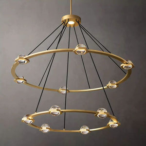 Eclatant Two-Tier Round Living Room Chandelier 48"