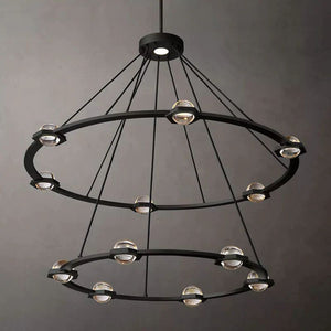 Eclatant Two-Tier Round Living Room Chandelier 48"