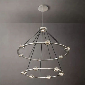 Eclatant Two-Tier Round Living Room Chandelier 48"