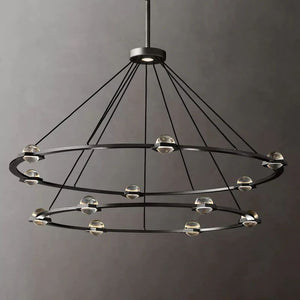 Eclatant Two-Tier Round Chandelier 60"