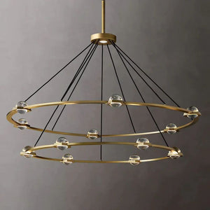 Eclatant Two-Tier Round Chandelier 60"